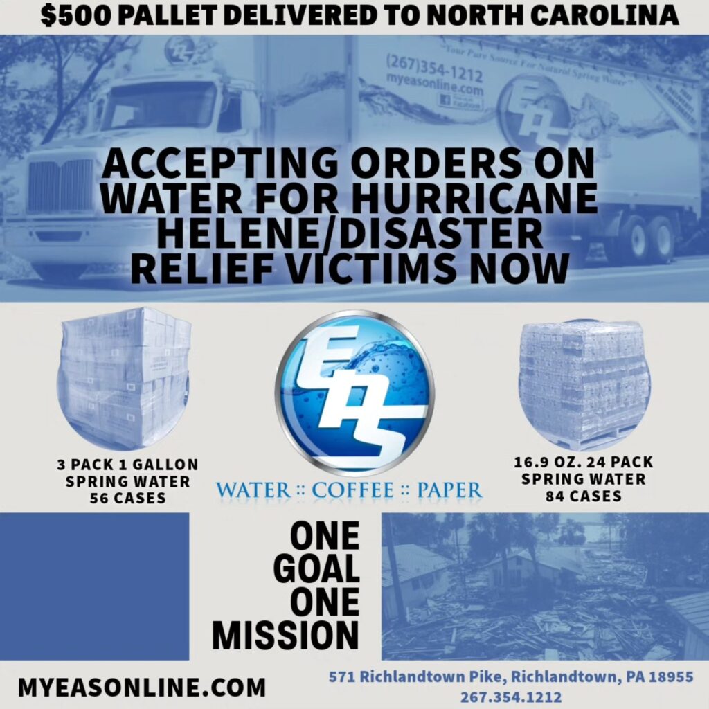 Water for Hurricane Helene/Disaster Relief Victims